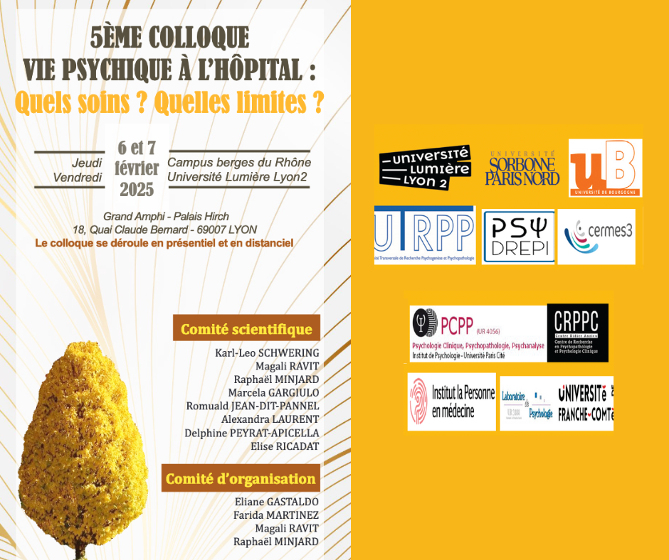 Colloque vie psychique à l'hôpital